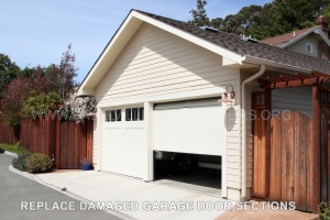 Snellville Replace Damaged Garage Door Sections